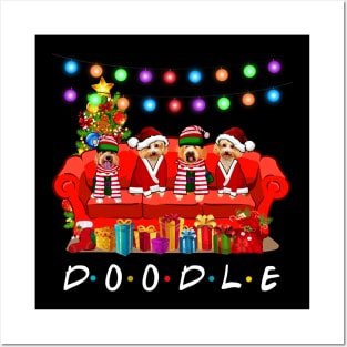 Friends Doodle Merry Christmas Sweatershirt Posters and Art